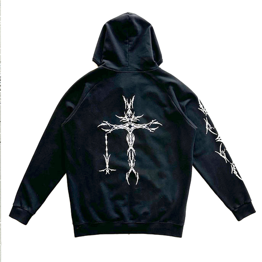 KAEYFOUR x DAMAGE FULL-ZIP HOODIE