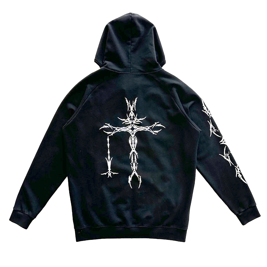 KAEYFOUR x DAMAGE FULL-ZIP HOODIE
