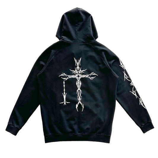 KAEYFOUR x DAMAGE FULL-ZIP HOODIE